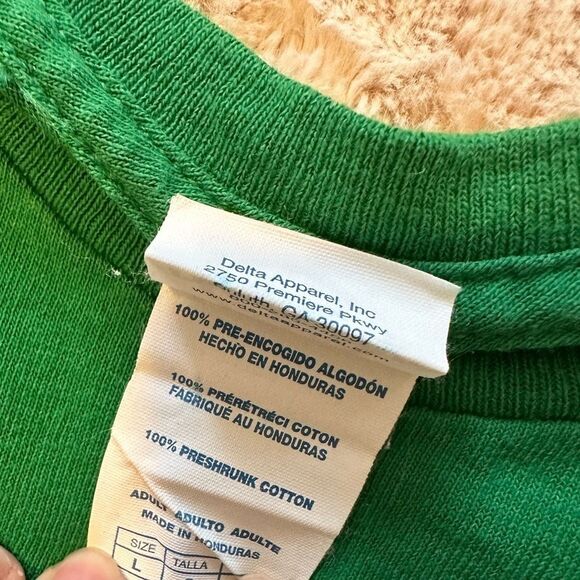 Keep Calm and Chive On KCCO Short Sleeve T-shirt Green Mens L - Picture 4 of 7